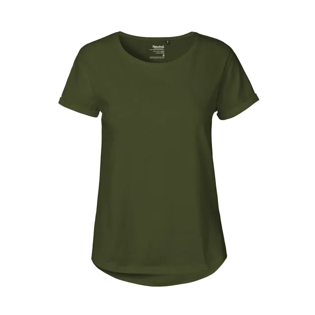 Ladies Roll Up Sleeve T-Shirt