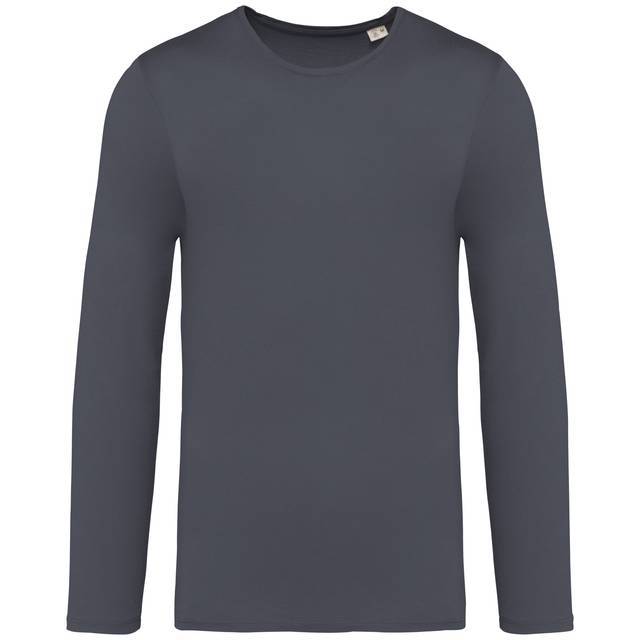 Washed unisex T-shirt lange mouwen