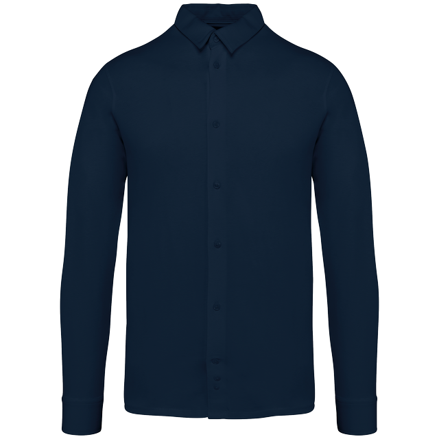 Jersey herenoverhemd