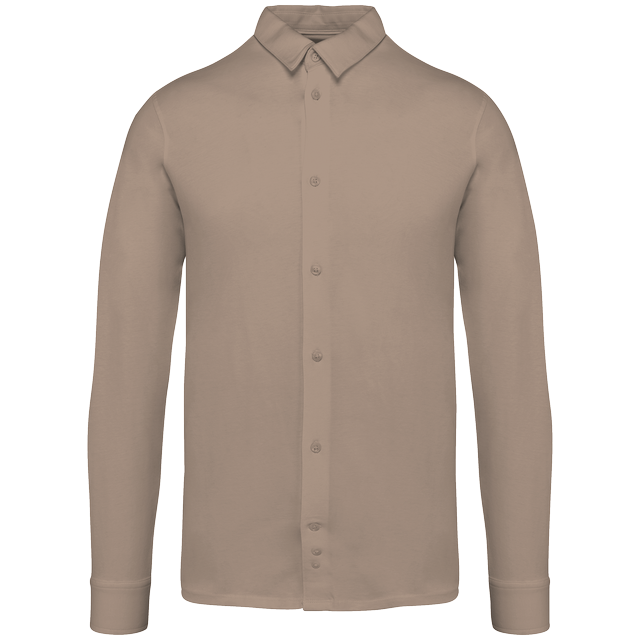 Jersey herenoverhemd