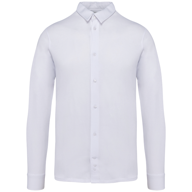 Jersey herenoverhemd
