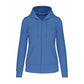 Ecologische damessweater met capuchon en ritssluiting