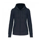 Ecologische damessweater met capuchon en ritssluiting
