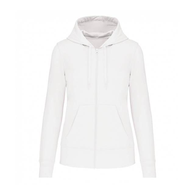 Ecologische damessweater met capuchon en ritssluiting