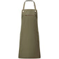 'Barley' Contrast Stitch Sustainable Bib Apron