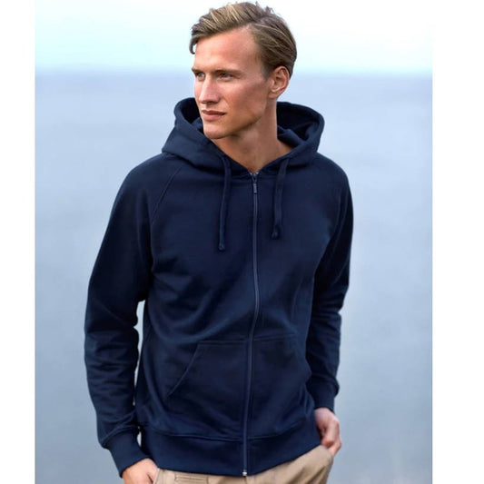 Organische Heren Hoodie met Rits