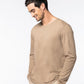Washed unisex T-shirt lange mouwen