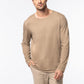 Washed unisex T-shirt lange mouwen