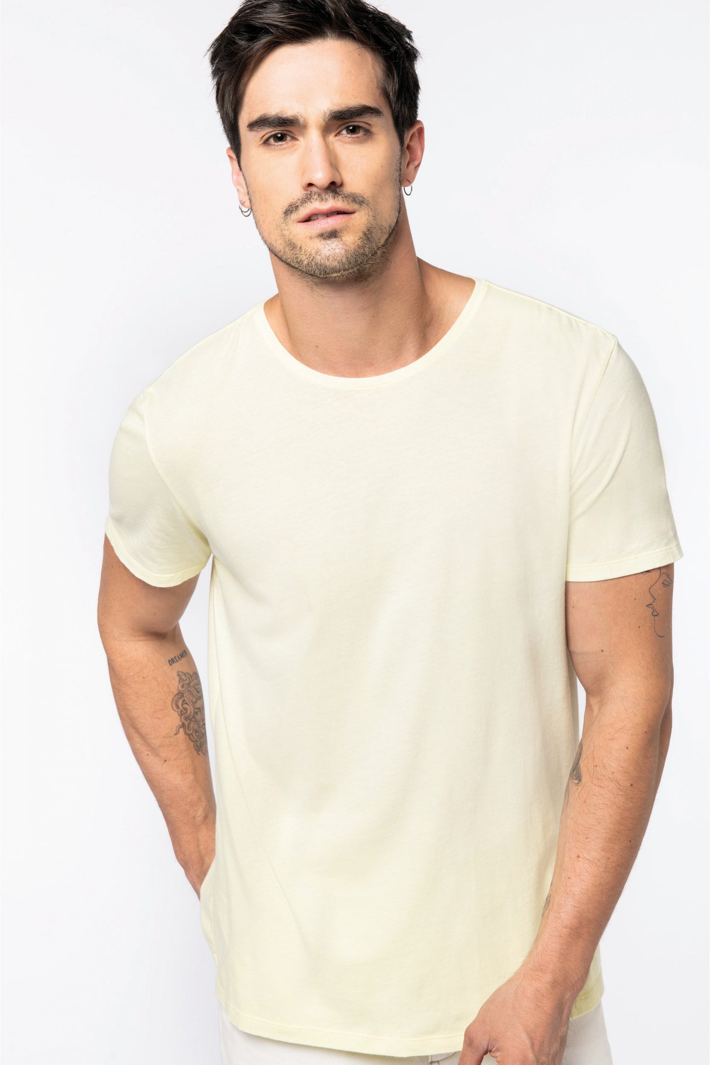 Washed unisex T-shirt korte mouwen Native Spirit NS337